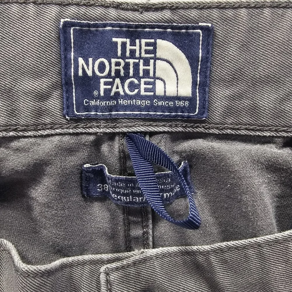 The North Face Pants Mens 38 (36x30.5) Canvas Outdoor Hiking Trousers Charcoal